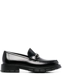 Ferragamo Logo-Plaque Leather Loafers