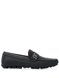Ferragamo Signature Driver Logo Plaque Loafers