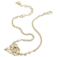 CHANEL Metal Necklaces Women's Gold