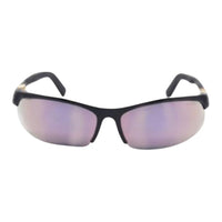 MIU MIU Acetate Irregular Shape Sunglasses Women's Black