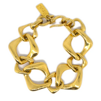 SAINT LAURENT Pre-Owned 1990-2000s  Plated Chain Bracelet