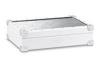 LOUIS VUITTON Leather Jewelry Box Hard Case Women's Silver