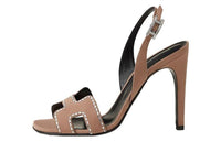 HERMES Strap Sandals Women's Brown