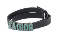 DIOR Leather Bracelets Women's Black