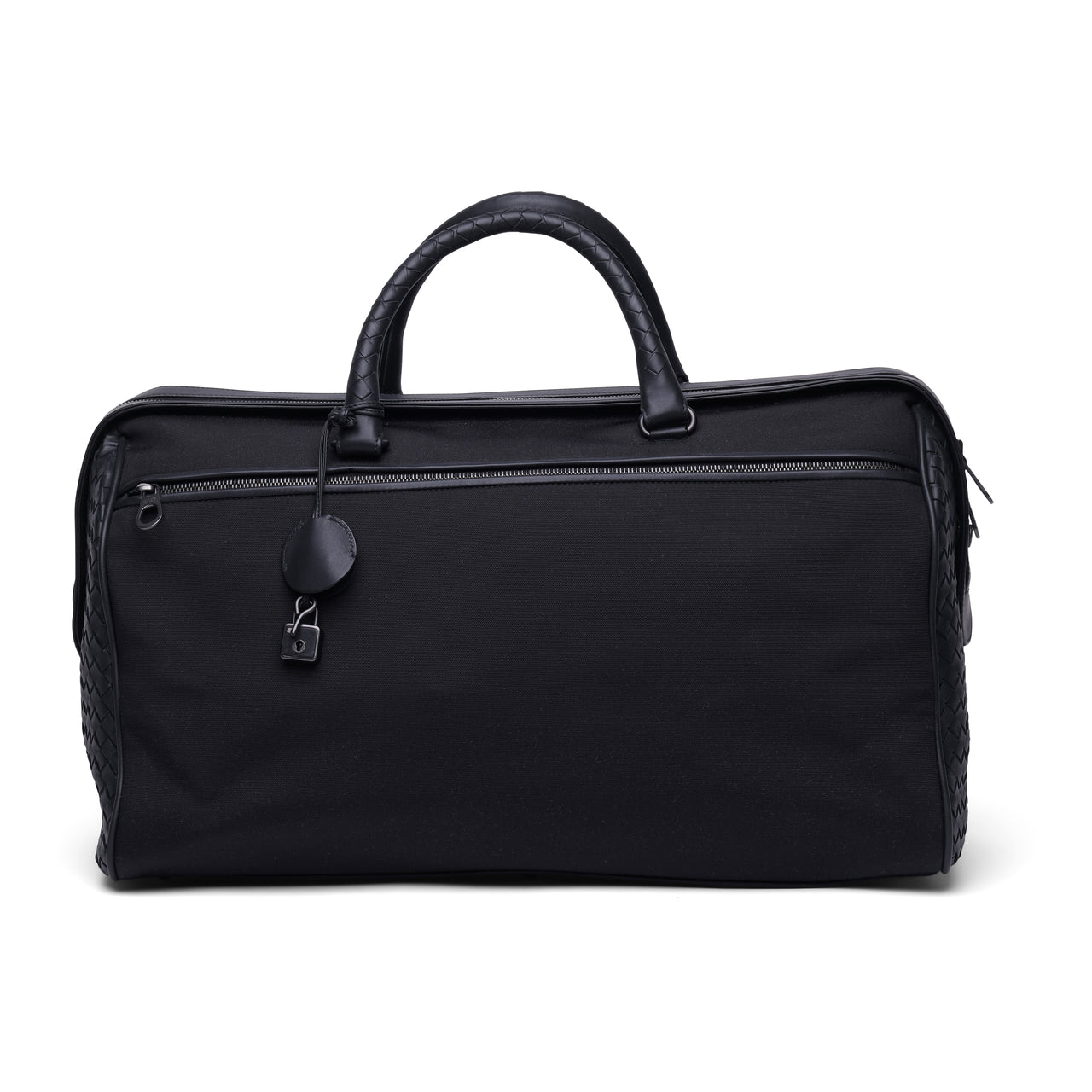 Bottega Veneta High Tech Canvas & Intrecciato Duffel Bag
