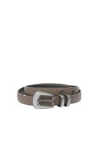 Bottega Veneta Embossed Leather Belt