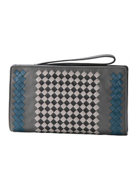 Bottega Veneta Intrecciato Leather Wristlet Bag