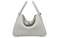 HERMES Lindy Cow Leather Shoulder Bag Women's