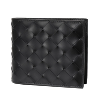 Bottega Veneta Bi-color Plain Leather Folding Wallet
