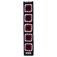 MIU MIU Cashmere Knit Scarves Unisex Blue
