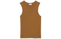 SAINT LAURENT Crew neck Cotton Tank Top
