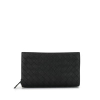 Bottega Veneta Black Leather Toiletry Case