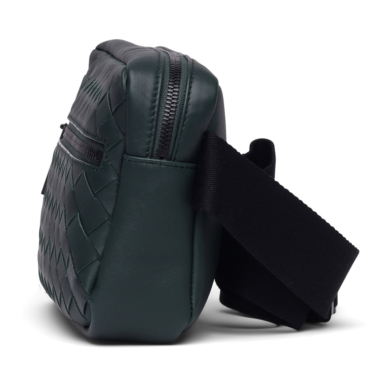 Bottega Veneta Intrecciato Woven Leather Waist Bag