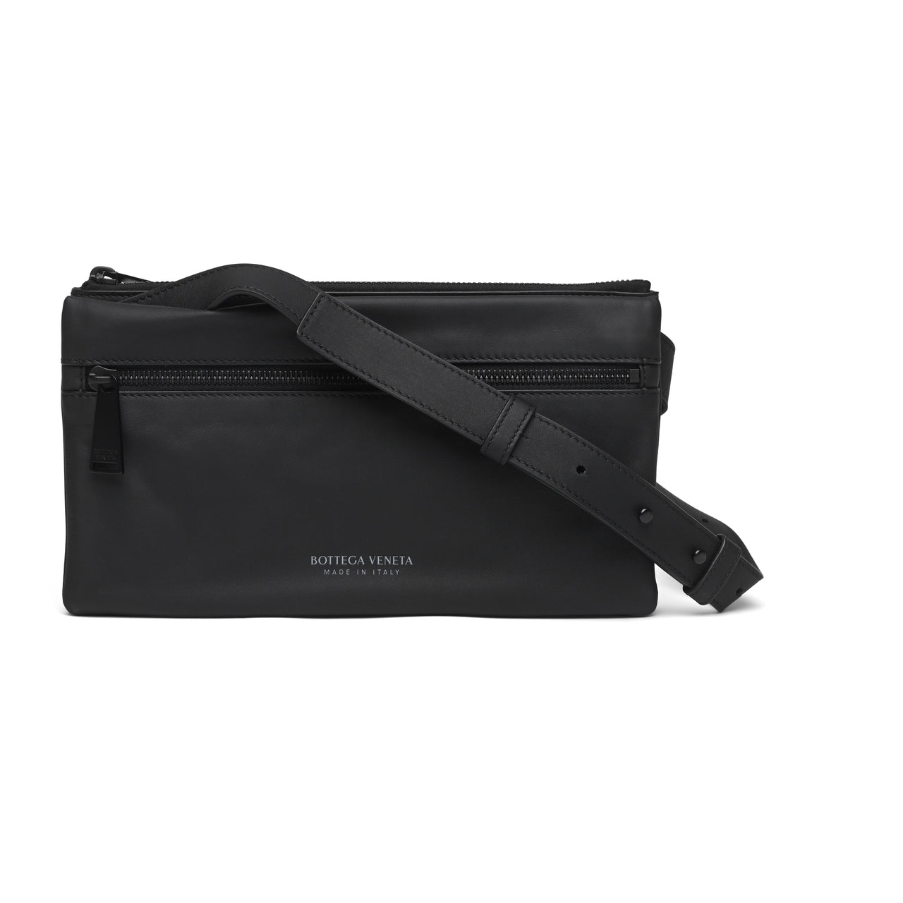 Bottega Veneta Leather Messenger Crossbody Bag