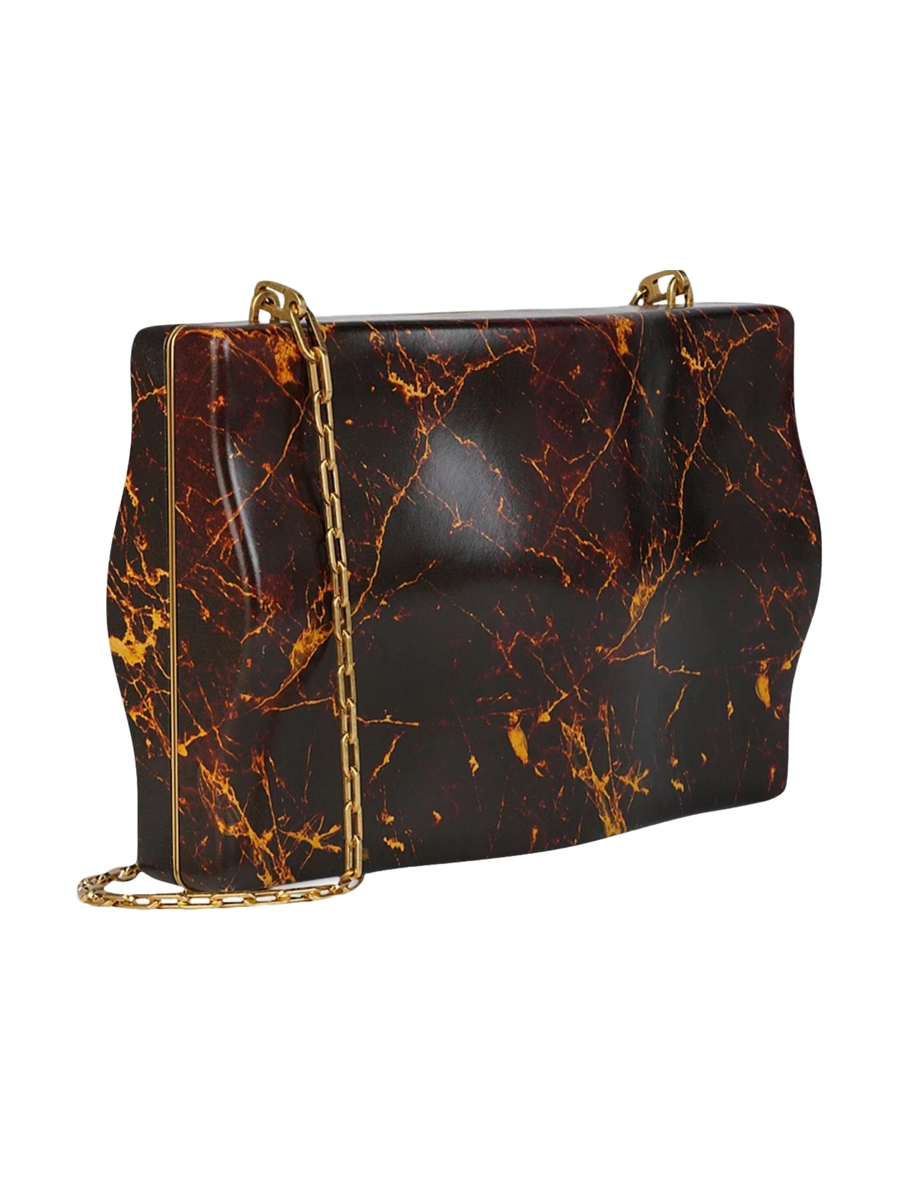 Bottega Veneta Leather Wave Clutch
