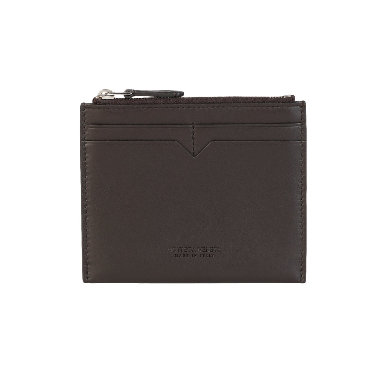 Bottega Veneta Brown Leather Card Holder