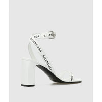 Balenciaga Logo-Strap Block-Heel Sandals