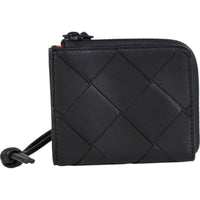 Bottega Veneta Intrecciato Strap Zipper Around Wallet