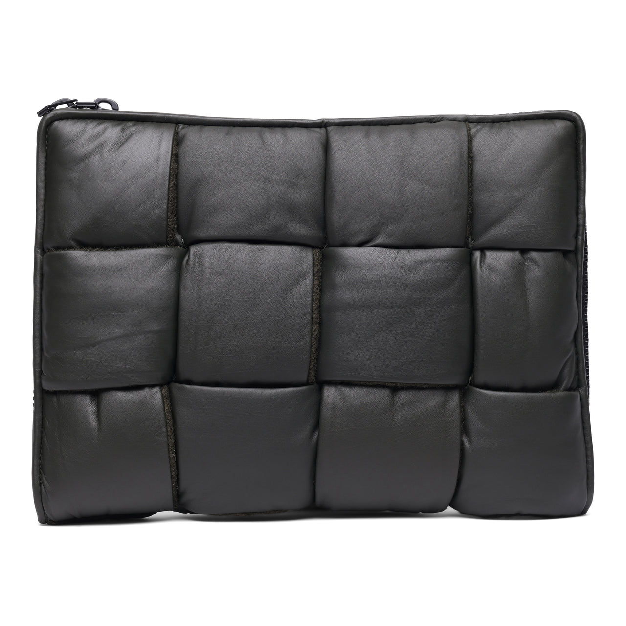 Bottega Veneta Men's Leather Padded Maxi Intrecciato Laptop Case