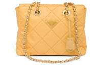 PRADA Fabric Parachute Bag Crossbody Bag Shoulder Bag Women's Corn Yellow