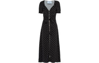 PRADA Short-Sleeved Dresses Women's Black