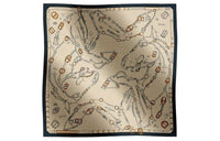 HERMES Silk Scarves Women's Beige