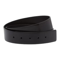 PRADA Calfskin Leather Belts Unisex Black Width 3.5CM