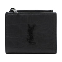 SAINT LAURENT Sheepskin Wallet Women's Black