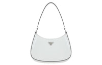 PRADA Leather Handbag Shoulder Bag Women's White