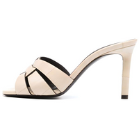 SAINT LAURENT Tribute 85mm Leather Mules Women's