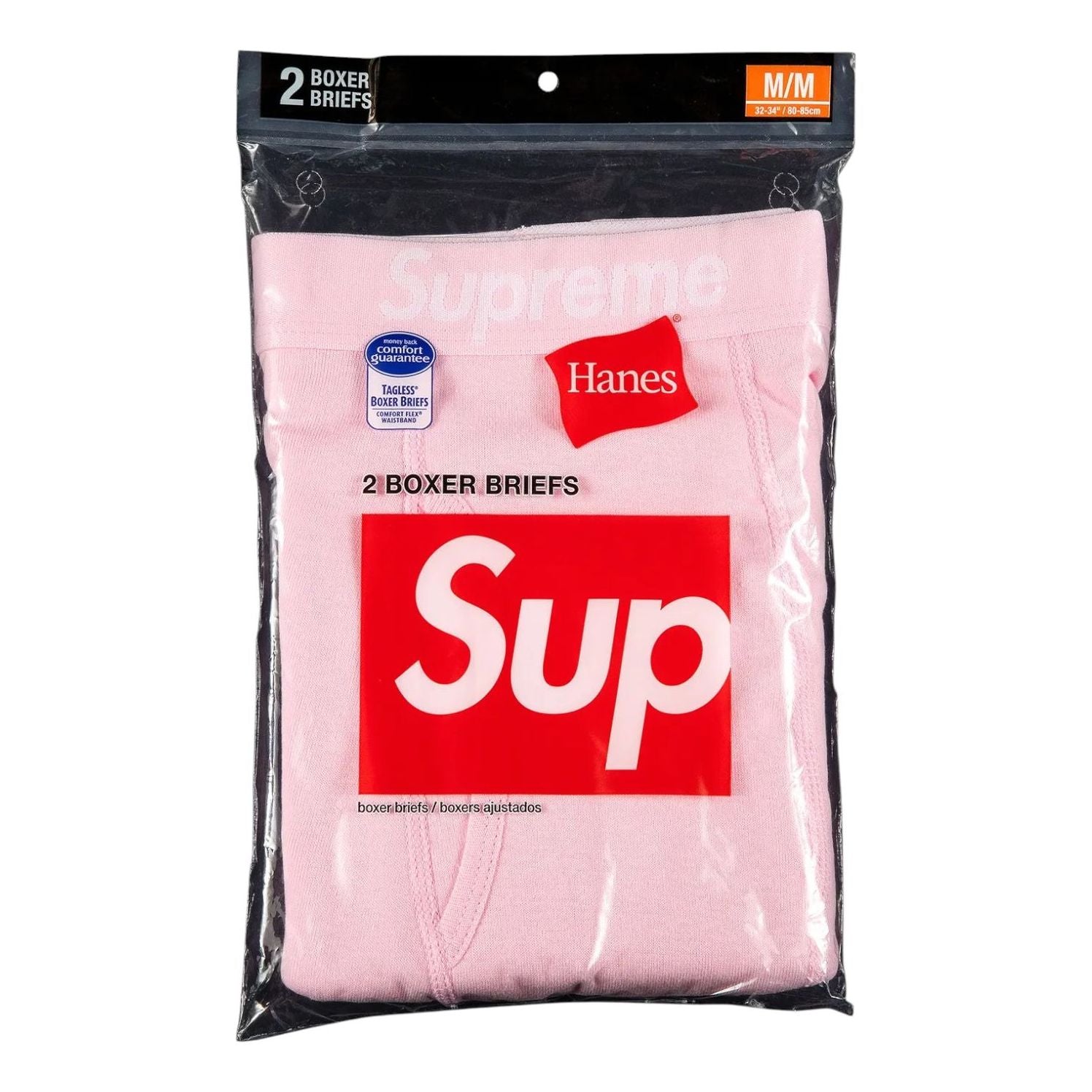 Supreme Hanes Boxer Briefs (2 Pack) 'Pink' FW21A59-PINK