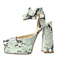 Bottega Veneta 140Mm Snake-Print Pumps