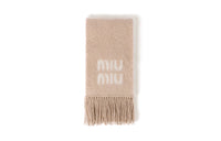 MIU MIU Knit Scarves Unisex Neutral Color