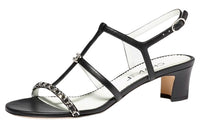 CHANEL One Strap Sandals Women's Black