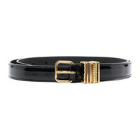 SAINT LAURENT Slim Patent Leather Belt