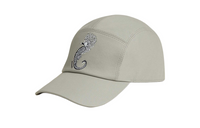 HERMES Linen Cotton Palladium-Plated Elastane Baseball Caps Men's Gray