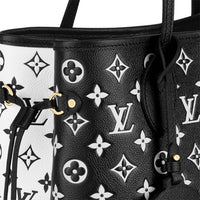 LOUIS VUITTON Neverfull Mm Black/White