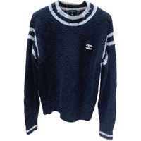 CHANEL Cashmere Sweater Women's Blue