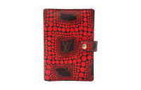 LOUIS VUITTON Yayoi Kusama Collaboration Canvas 6-Port System Laptop Protection Bag Accessory Unisex Red