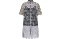 LOUIS VUITTON Seashell Embroidery Lace Shirt