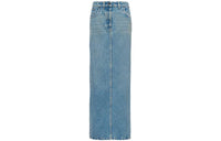 PRADA FW23 Denim Long Skirts Women's Medium Blue