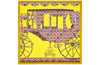 HERMES Silk Scarves Women's Yellow