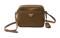 PRADA Re Edition Fabric With Leather Crossbody Bag Shoulder Bag Women's Cork Beige
