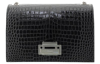 SAINT LAURENT Calfskin Shoulder Bag Women's Black