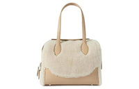 Loro Piana HappyDay Cashmere Blended Silk Handbag Women's Khaki