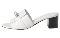 HERMES Stylish Sandal 5cm Women's White
