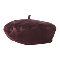 Loro Piana Cow Leather Berets Women's Burgundy