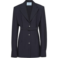 PRADA Single Breasted Belted Shirt Jacket