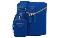 PRADA Canvas Bag, Crossbody Bag, Shoulder Bag Men's Blue