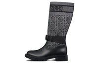 DIOR D-Major Knee-high Boots Women's Black